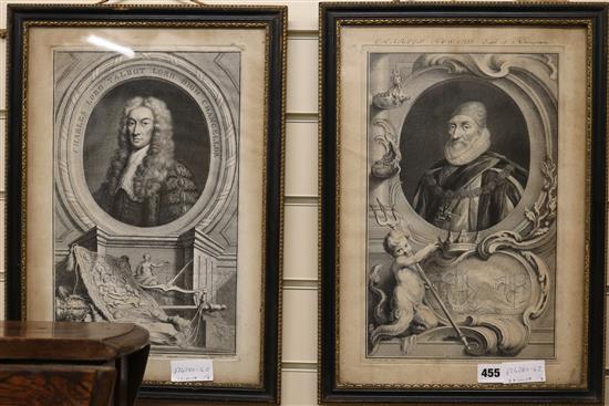 Hugh Braken Portrait of Charles Lord Talbot and Charles Howard,